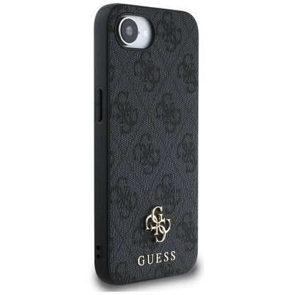 MagSafe hoesje voor Apple iPhone 16e, Guess, 4G Classic, Zwart