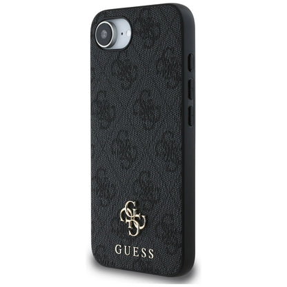 MagSafe hoesje voor Apple iPhone 16e, Guess, 4G Classic, Zwart
