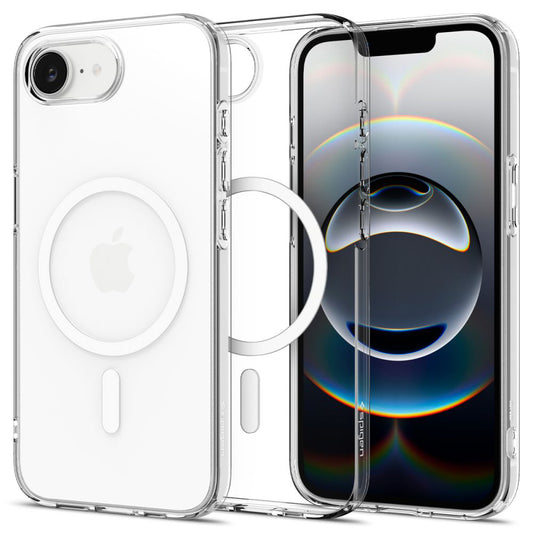 MagSafe hoesje voor Apple iPhone 17e / 16e, Spigen, Liquid Crystal, Transparant ACS09150