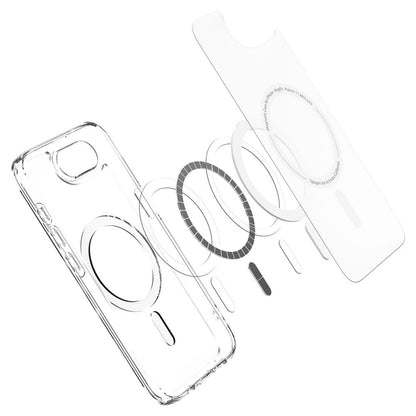 MagSafe hoesje voor Apple iPhone 17e / 16e, Spigen, Ultra Hybrid, Satijnwit