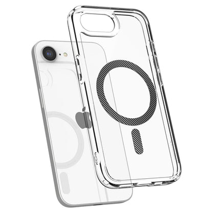 MagSafe-hoes voor Apple iPhone 17e / 16e, Spigen, Ultra Hybrid Carbon, Transparant ACS09140
