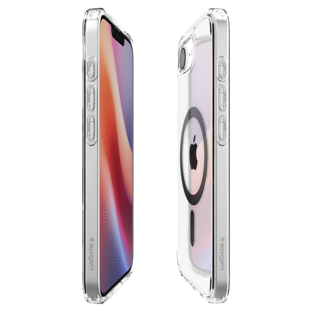 MagSafe-hoes voor Apple iPhone 17e / 16e, Spigen, Ultra Hybrid Carbon, Transparant ACS09140