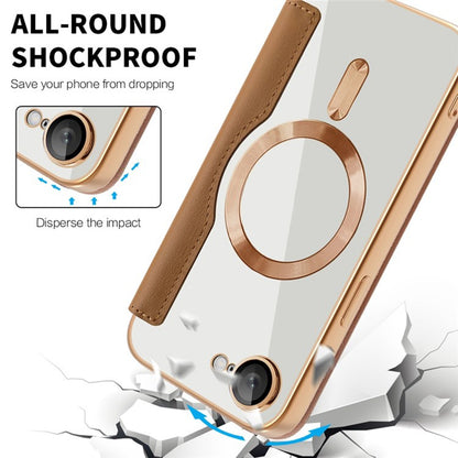 MagSafe-hoes voor Apple iPhone 17e / 16e, Techsuit, SmartMag Book, Bruin