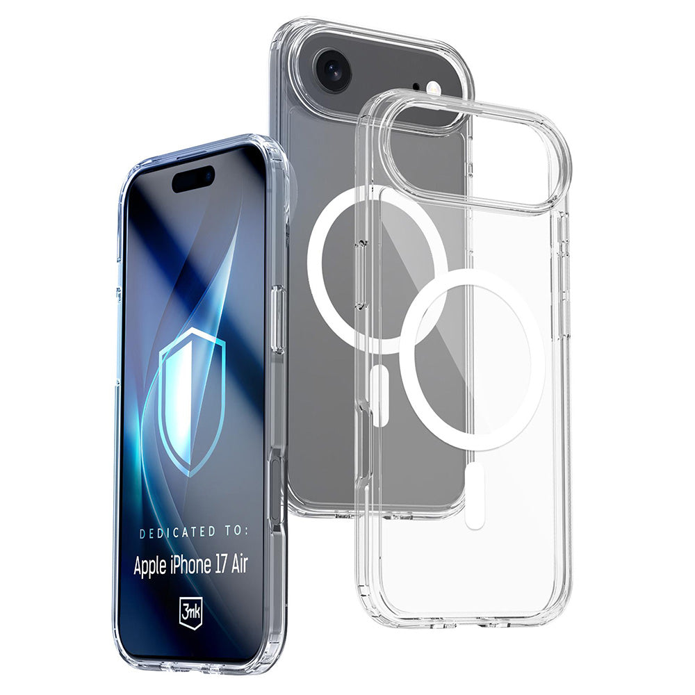 MagSafe hoes voor Apple iPhone 17 Air, 3MK, Armor MagCase, Transparant