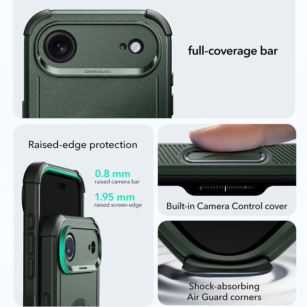 MagSafe hoesje voor Apple iPhone 17 Air, ESR, Cyber, Groen