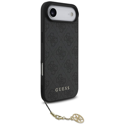 MagSafe hoesje voor Apple iPhone 17 Air, Guess, 4G Charm Cradle, Zwart