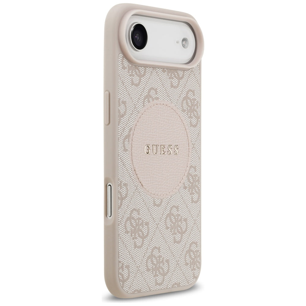 MagSafe hoesje voor Apple iPhone 17 Air, Guess, 4G Circle Classic Logo, Roze