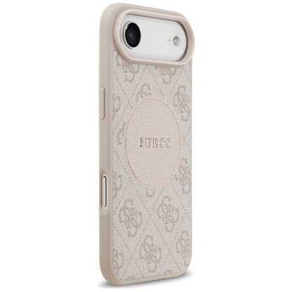 MagSafe hoesje voor Apple iPhone 17 Air, Guess, 4G Circle Classic Logo, Roze