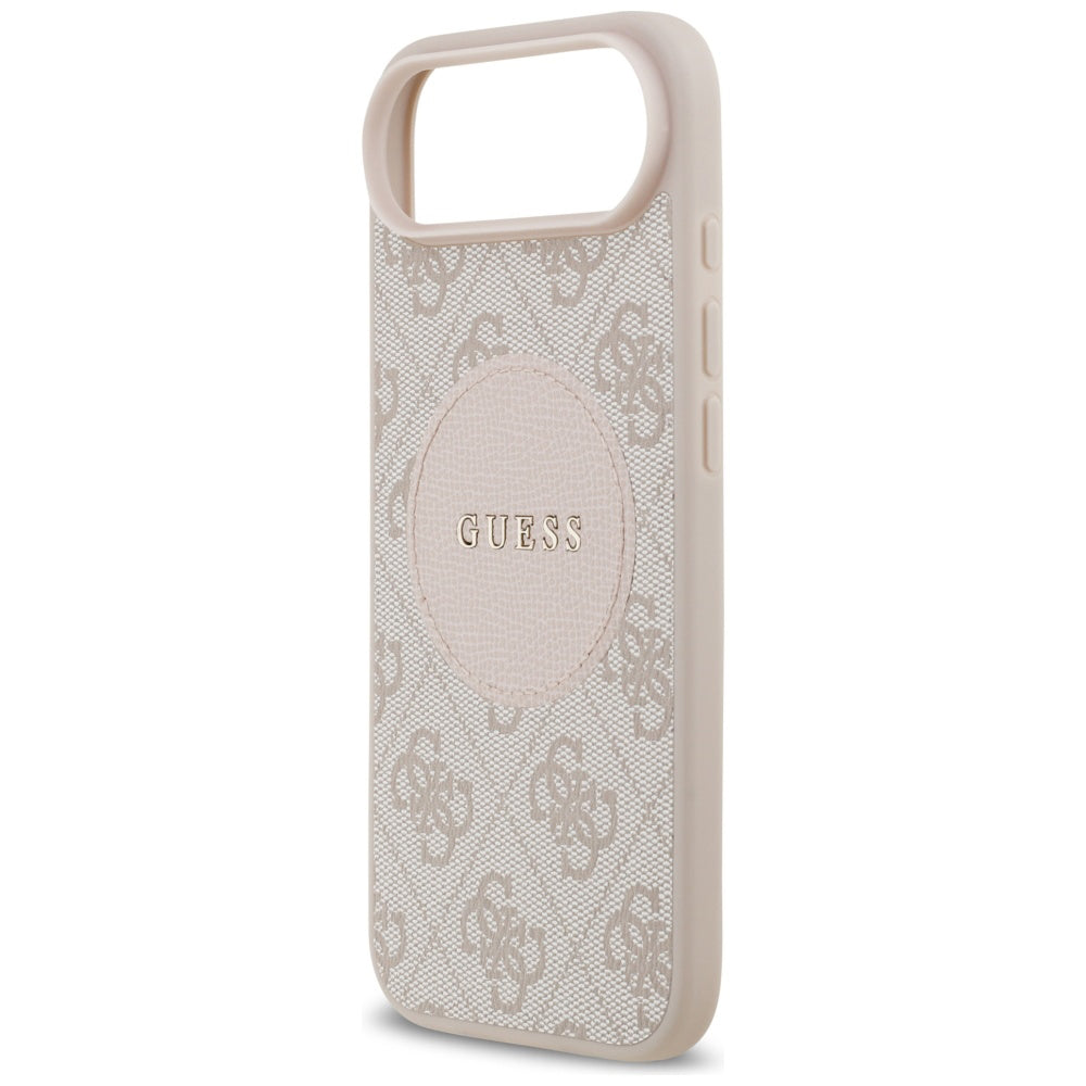 MagSafe hoesje voor Apple iPhone 17 Air, Guess, 4G Circle Classic Logo, Roze