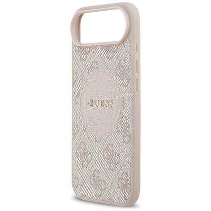 MagSafe hoesje voor Apple iPhone 17 Air, Guess, 4G Circle Classic Logo, Roze