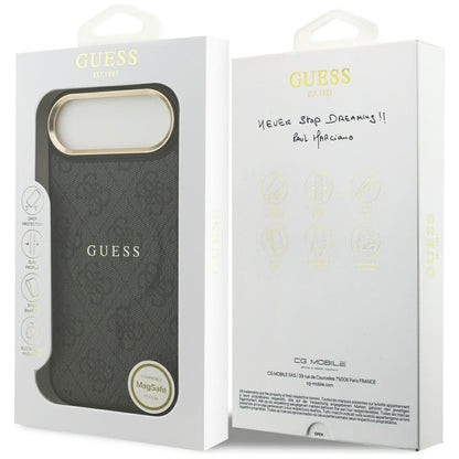 MagSafe hoesje voor Apple iPhone 17 Air, Guess, 4G Classic, Zwart