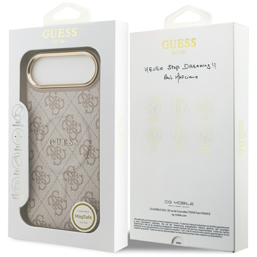 MagSafe hoesje voor Apple iPhone 17 Air, Guess, 4G Classic, Roze