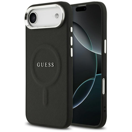 MagSafe hoes voor Apple iPhone 17 Air, Guess, Classic Logo, Zwart