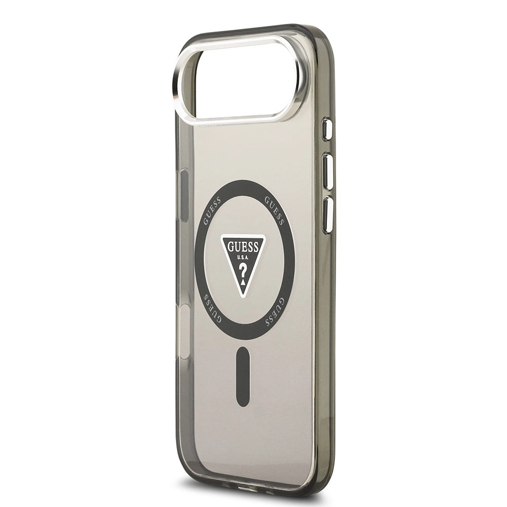 MagSafe hoesje voor Apple iPhone 17 Air, Guess, IML Gradient Triangle Logo, Zwart