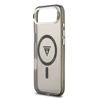 MagSafe hoesje voor Apple iPhone 17 Air, Guess, IML Gradient Triangle Logo, Zwart