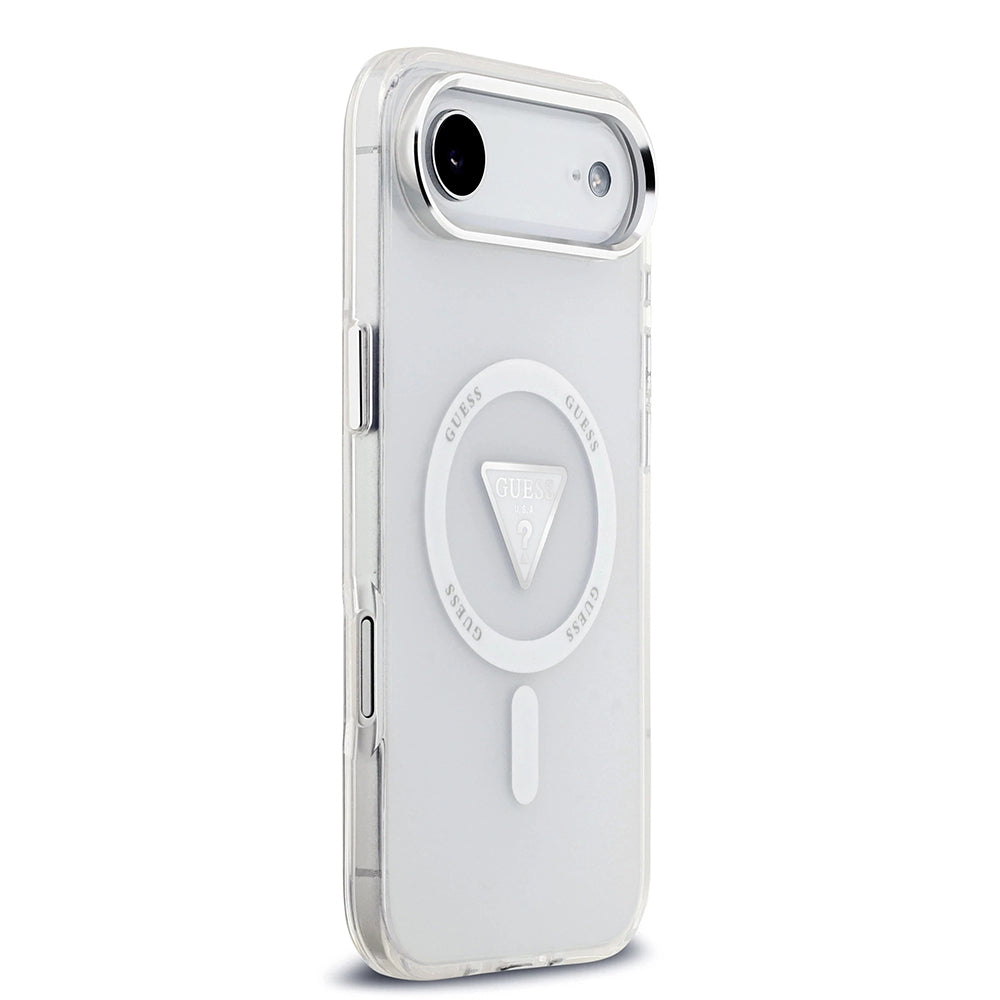 MagSafe hoesje voor Apple iPhone 17 Air, Guess, IML Gradient Triangle Logo, Transparant