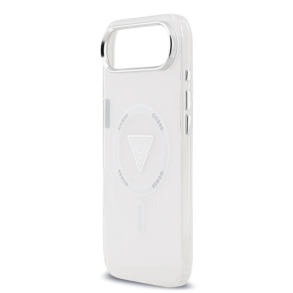 MagSafe hoesje voor Apple iPhone 17 Air, Guess, IML Gradient Triangle Logo, Transparant