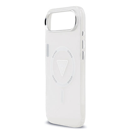 MagSafe hoesje voor Apple iPhone 17 Air, Guess, IML Gradient Triangle Logo, Transparant