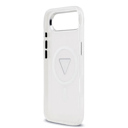 MagSafe hoesje voor Apple iPhone 17 Air, Guess, IML Gradient Triangle Logo, Transparant