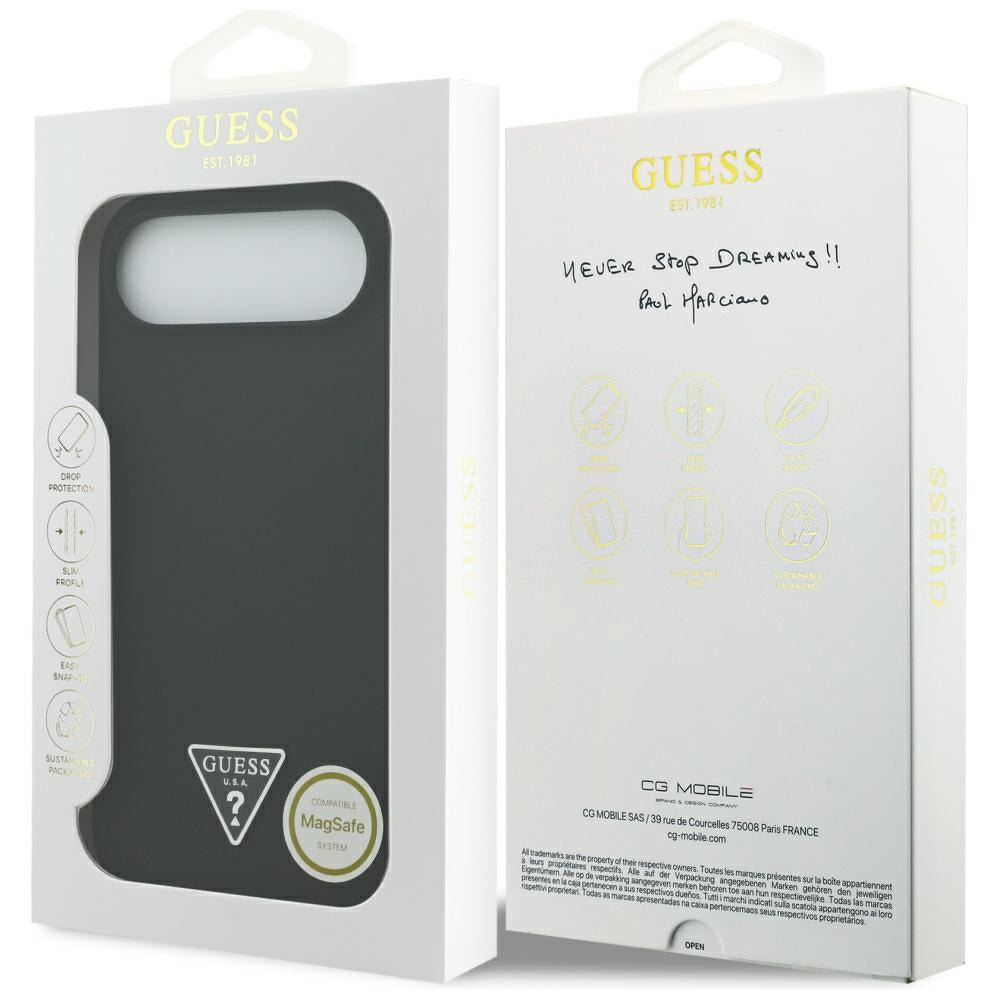 MagSafe hoesje voor Apple iPhone 17 Air, Guess, Triangle Logo, Zwart
