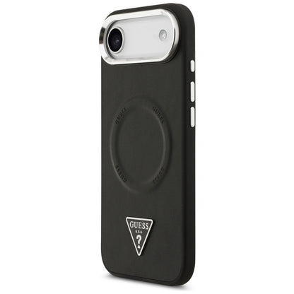 MagSafe hoesje voor Apple iPhone 17 Air, Guess, Triangle Logo, Zwart Zilver