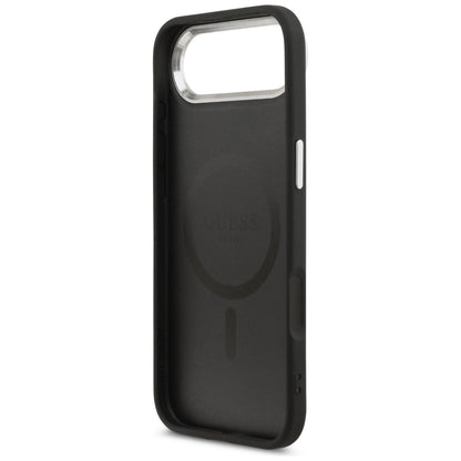 MagSafe hoesje voor Apple iPhone 17 Air, Guess, Triangle Logo, Zwart Zilver