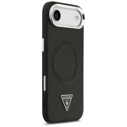 MagSafe hoesje voor Apple iPhone 17 Air, Guess, Triangle Logo, Zwart Zilver
