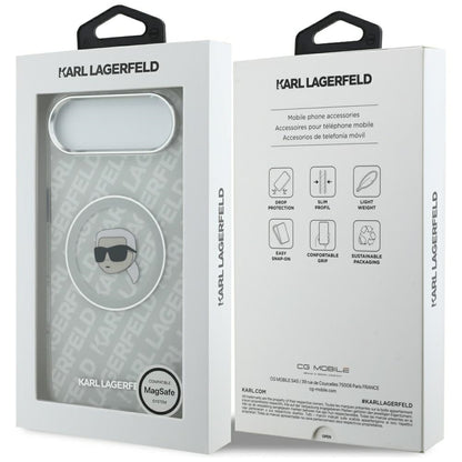 MagSafe hoes voor Apple iPhone 17 Air, Karl Lagerfeld, IML Karl`s Head, Gri
