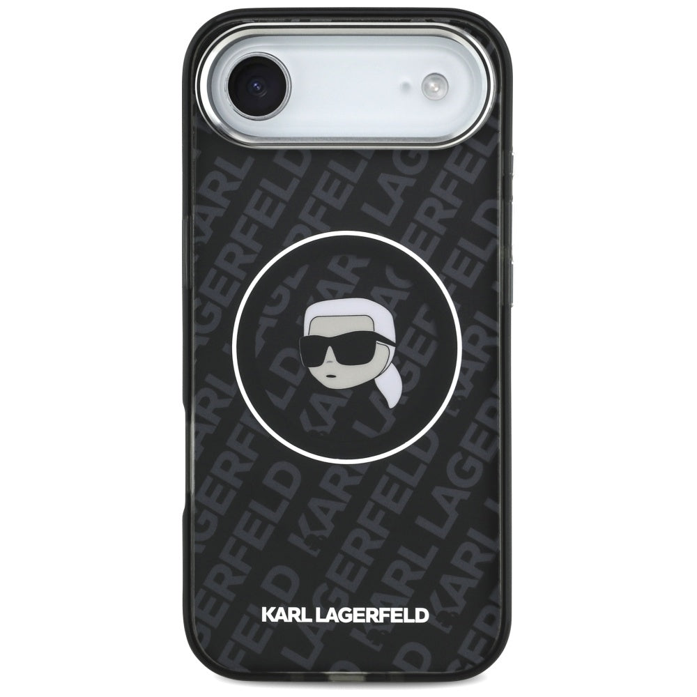 MagSafe hoes voor Apple iPhone 17 Air, Karl Lagerfeld, IML Karl's Head, Zwart