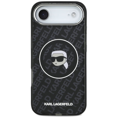 MagSafe hoes voor Apple iPhone 17 Air, Karl Lagerfeld, IML Karl's Head, Zwart