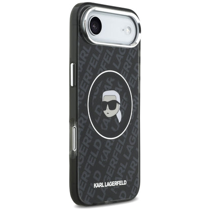 MagSafe hoes voor Apple iPhone 17 Air, Karl Lagerfeld, IML Karl's Head, Zwart