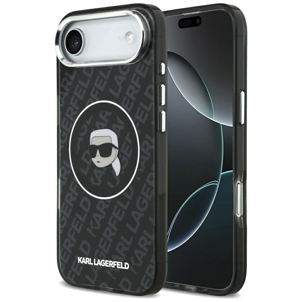 MagSafe hoes voor Apple iPhone 17 Air, Karl Lagerfeld, IML Karl's Head, Zwart