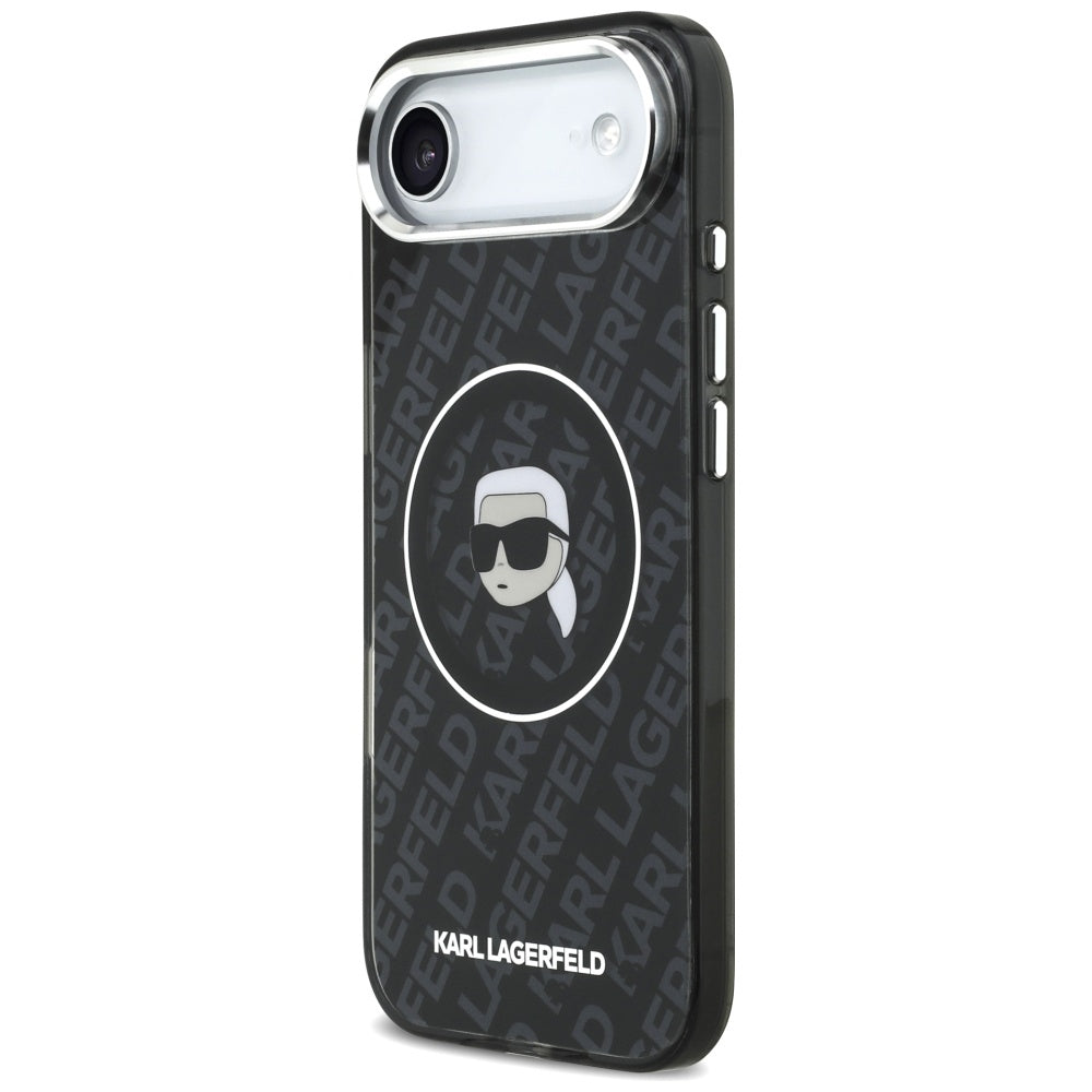 MagSafe hoes voor Apple iPhone 17 Air, Karl Lagerfeld, IML Karl's Head, Zwart