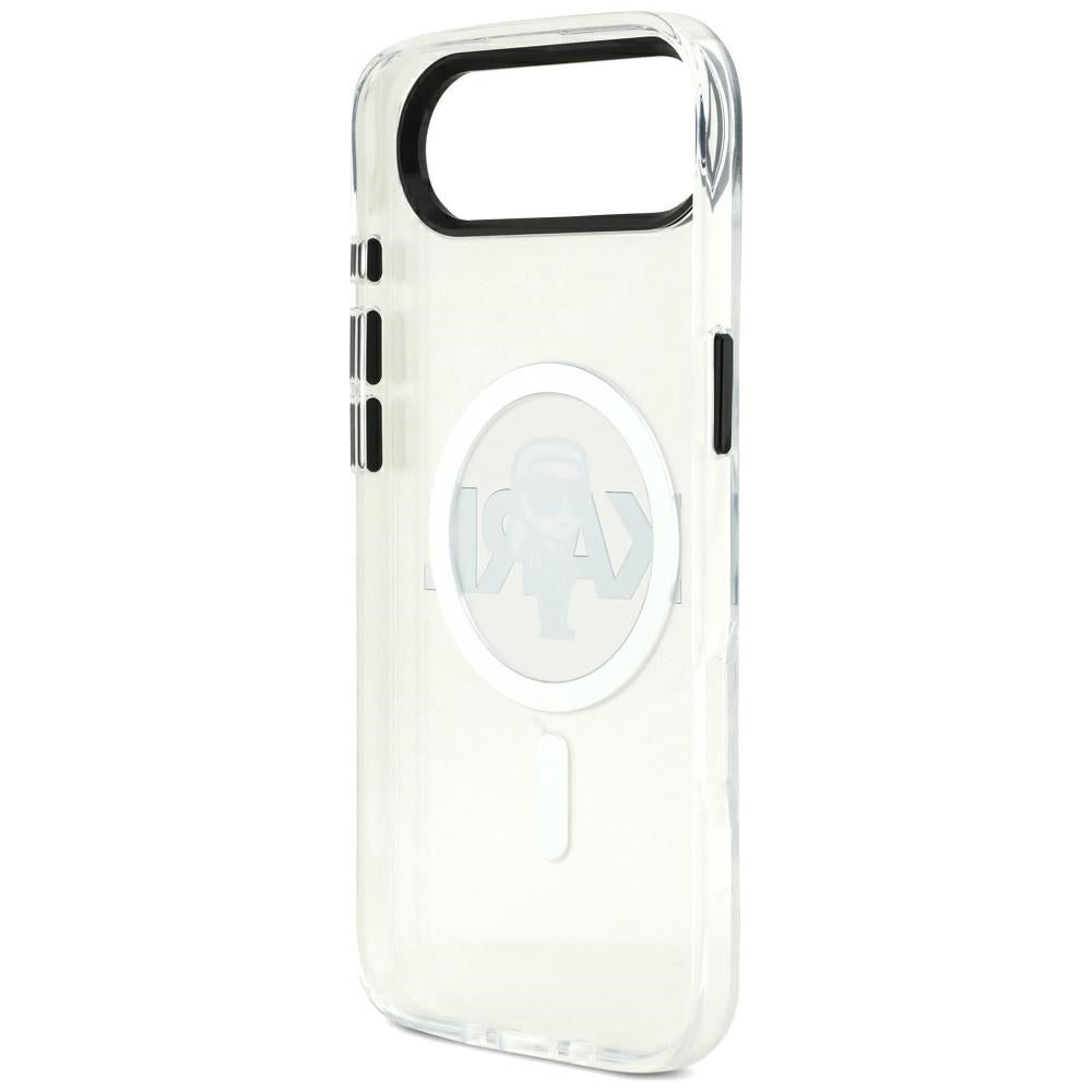 MagSafe hoesje voor Apple iPhone 17 Air, Karl Lagerfeld, IML Sketch Logo Karl, Transparant