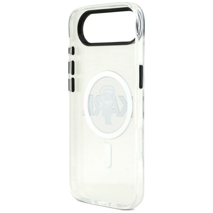 MagSafe hoesje voor Apple iPhone 17 Air, Karl Lagerfeld, IML Sketch Logo Karl, Transparant