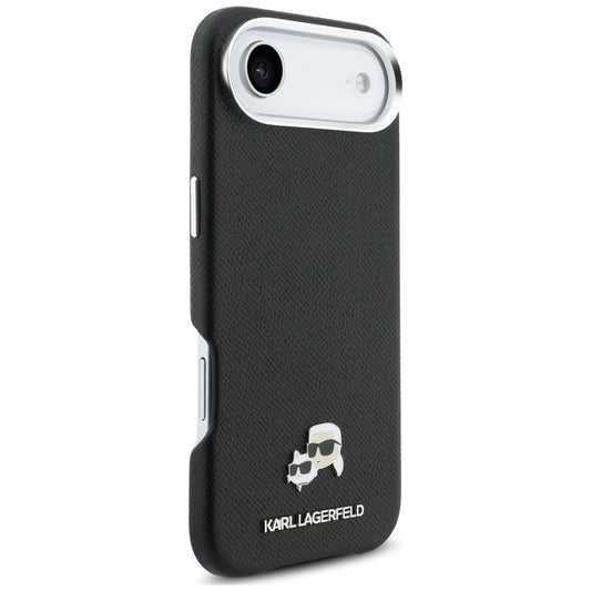 MagSafe hoes voor Apple iPhone 17 Air, Karl Lagerfeld, Karl & Choupette Head's Pin, Zwart