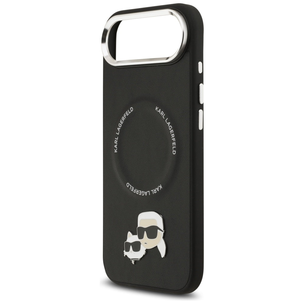 MagSafe hoes voor Apple iPhone 17 Air, Karl Lagerfeld, Karl & Choupette Pins, Zwart