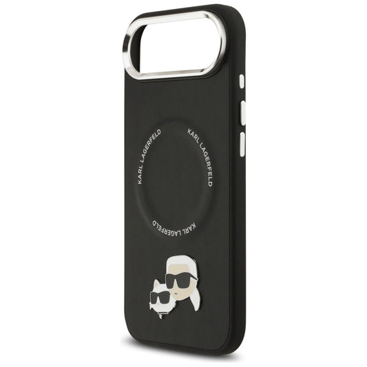 MagSafe hoes voor Apple iPhone 17 Air, Karl Lagerfeld, Karl & Choupette Pins, Zwart