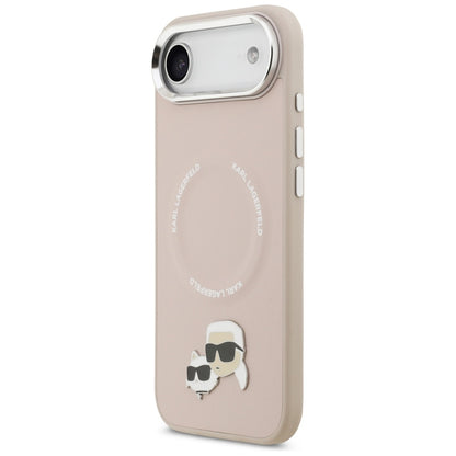 MagSafe hoesje voor Apple iPhone 17 Air, Karl Lagerfeld, Karl & Choupette Pins, Roze