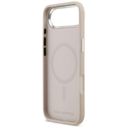 MagSafe hoesje voor Apple iPhone 17 Air, Karl Lagerfeld, Karl & Choupette Pins, Roze