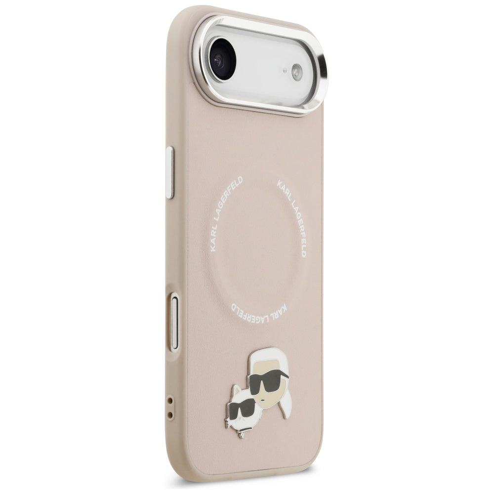 MagSafe hoesje voor Apple iPhone 17 Air, Karl Lagerfeld, Karl & Choupette Pins, Roze