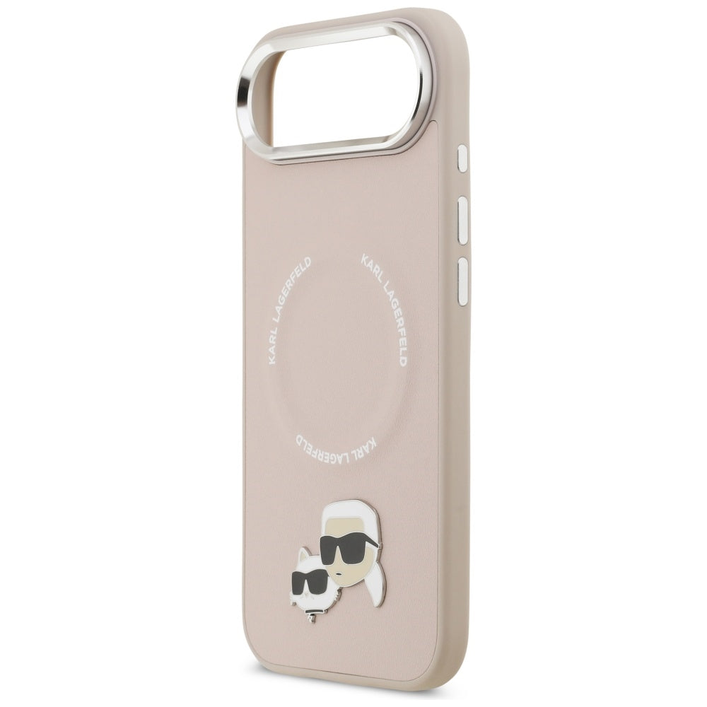 MagSafe hoesje voor Apple iPhone 17 Air, Karl Lagerfeld, Karl & Choupette Pins, Roze