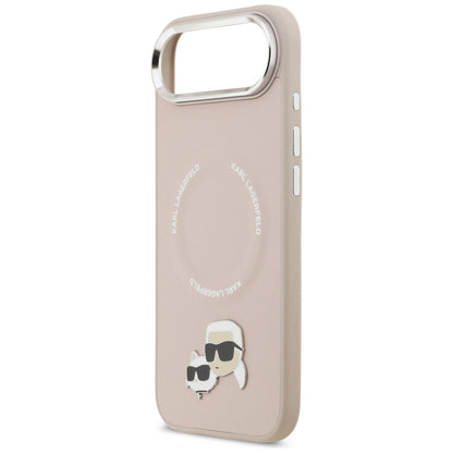 MagSafe hoesje voor Apple iPhone 17 Air, Karl Lagerfeld, Karl & Choupette Pins, Roze