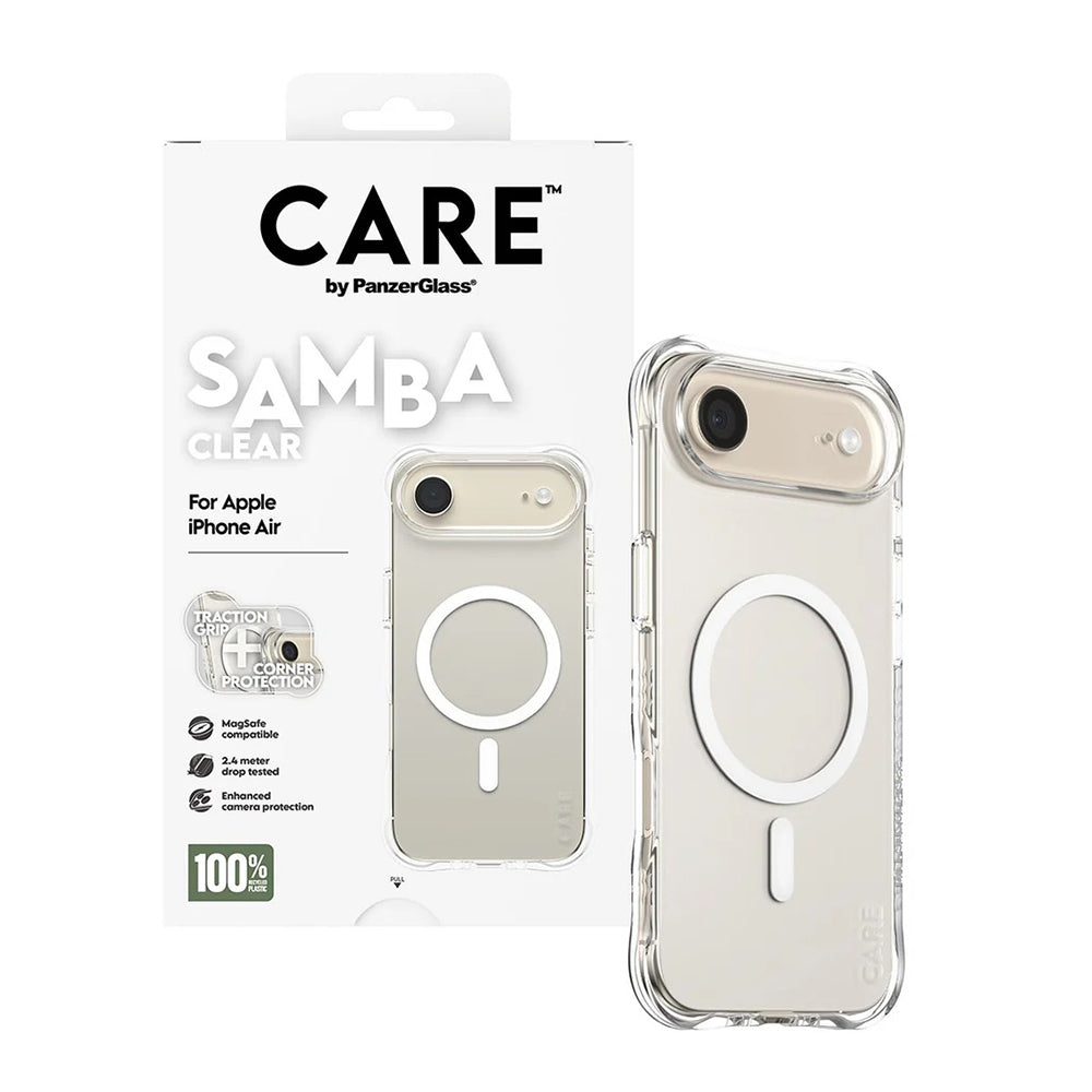 MagSafe hoes voor Apple iPhone 17 Air, PanzerGlass, Modieus, Transparant Wit