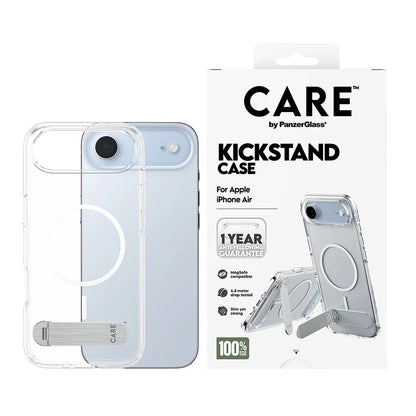MagSafe hoesje voor Apple iPhone 17 Air, PanzerGlass, met Kickstand, Transparant