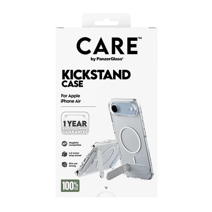 MagSafe hoesje voor Apple iPhone 17 Air, PanzerGlass, met Kickstand, Transparant
