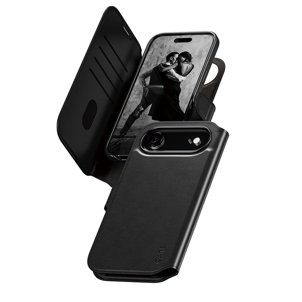 MagSafe hoesje voor Apple iPhone 17 Air, PanzerGlass, Care Feature Tango Two-in-One, Zwart