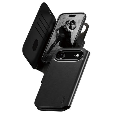 MagSafe hoesje voor Apple iPhone 17 Air, PanzerGlass, Care Feature Tango Two-in-One, Zwart
