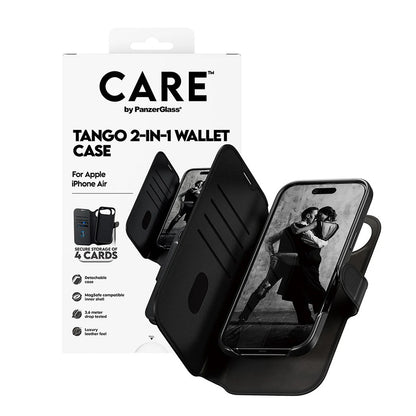 MagSafe hoesje voor Apple iPhone 17 Air, PanzerGlass, Care Feature Tango Two-in-One, Zwart