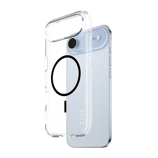 MagSafe hoesje voor Apple iPhone 17 Air, PanzerGlass, Care Urban Explorer, Zwart Transparant